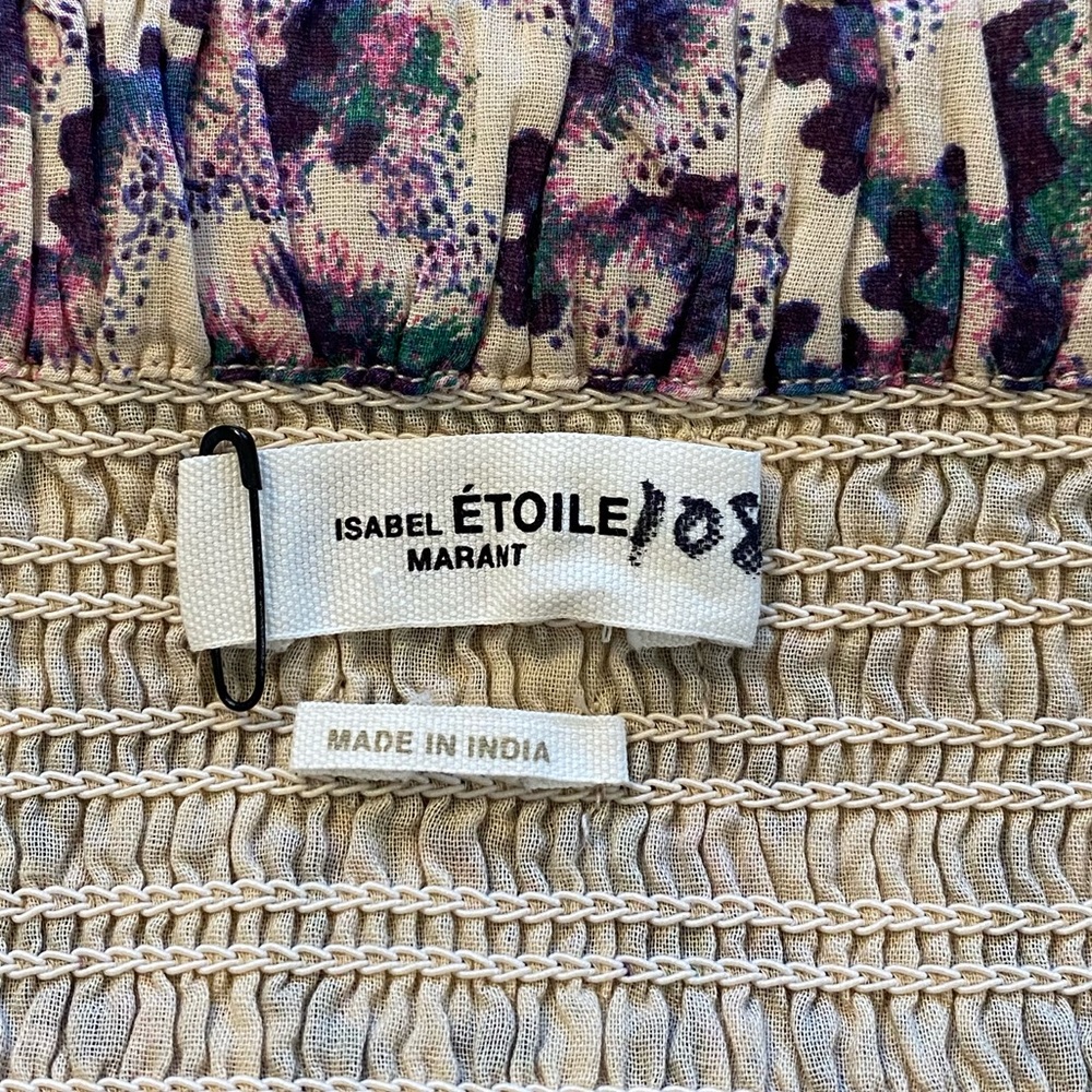 MARANT ÉTOILE Abstract-Print Ruffled Miniskirt Size EU 36 - Picture 13 of 14